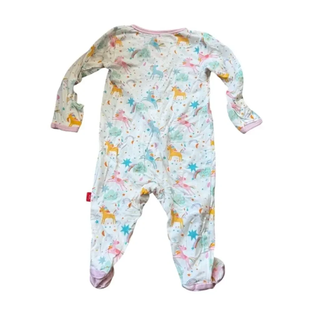 Magnetic Me One Piece Long Sleeve Newborn Baby 5-8lbs Unicorn Print